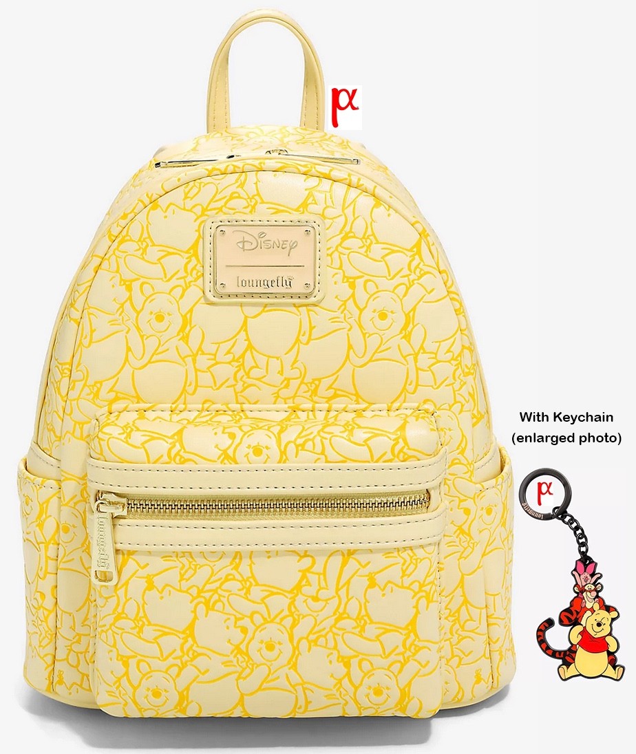 Loungefly Disney Winnie the Pooh Bear Backpack Piglet Tigger Keychain Exclusive