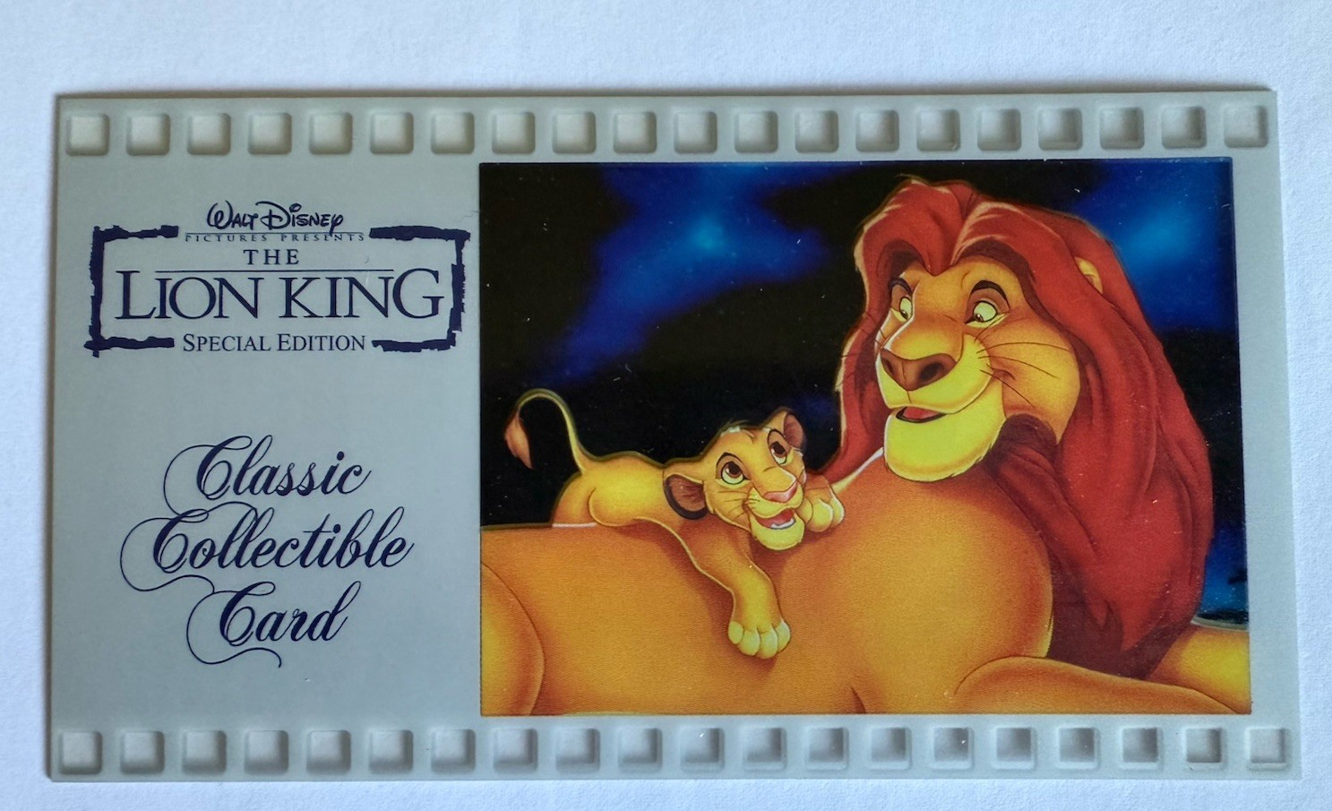 The Lion King Film Cell Collectable Card #134