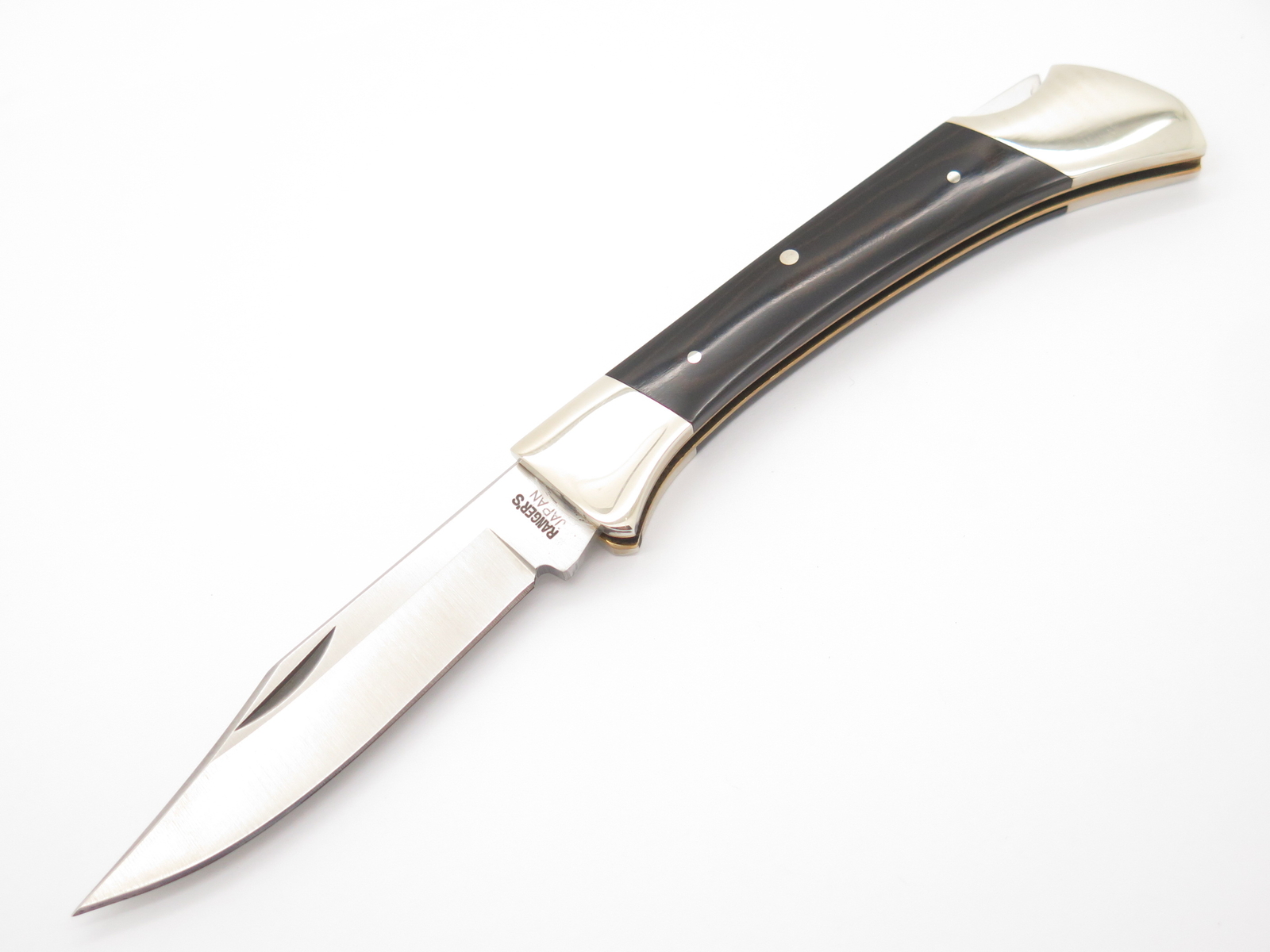 Vtg 1980s Ranger’s Falcon G. Sakai Seki Japan 4″ Micarta Folding Lockback Knife