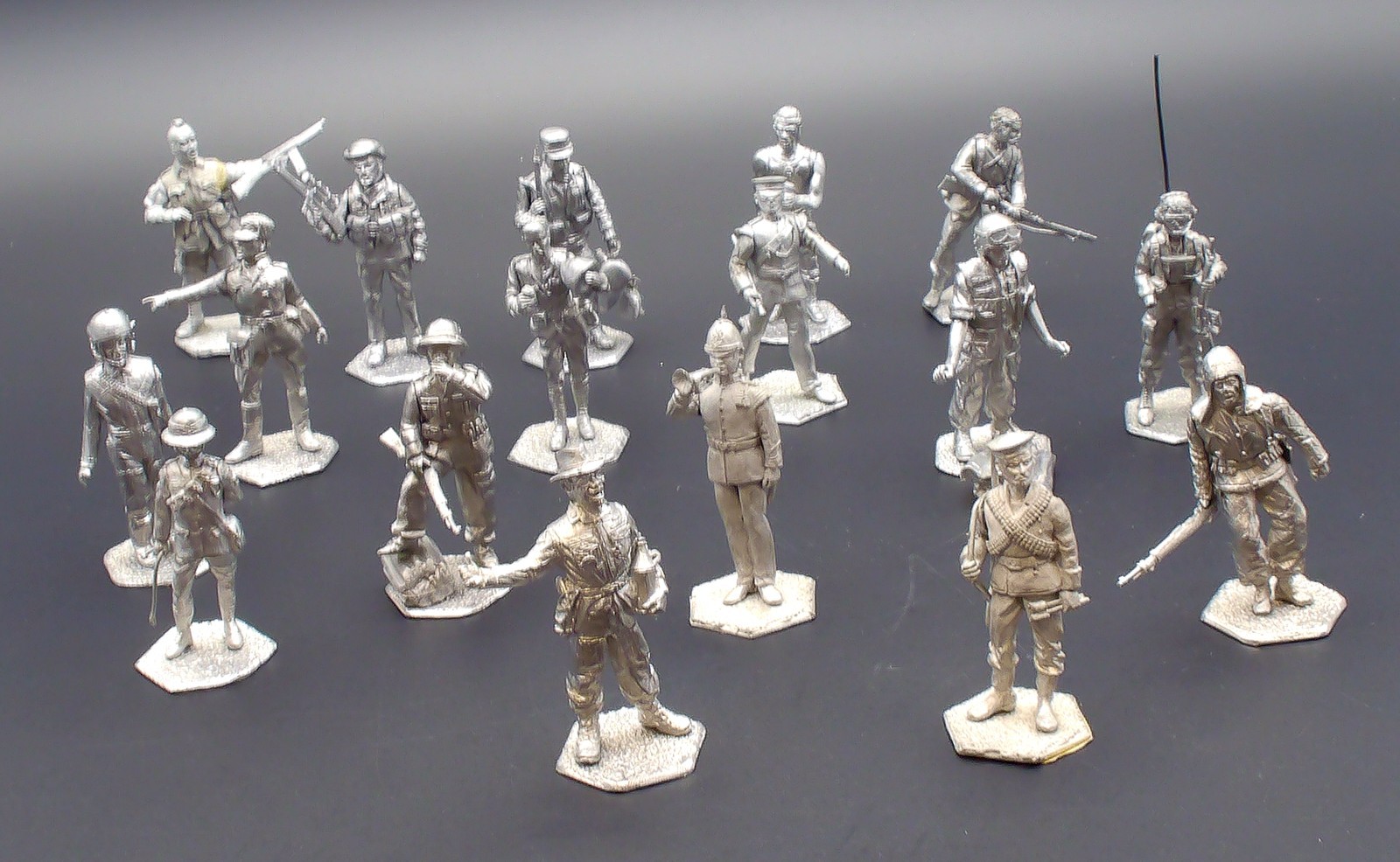 Lot of 17 New Hope Design 54mm Scale Military Miniatures Modern WWII Era