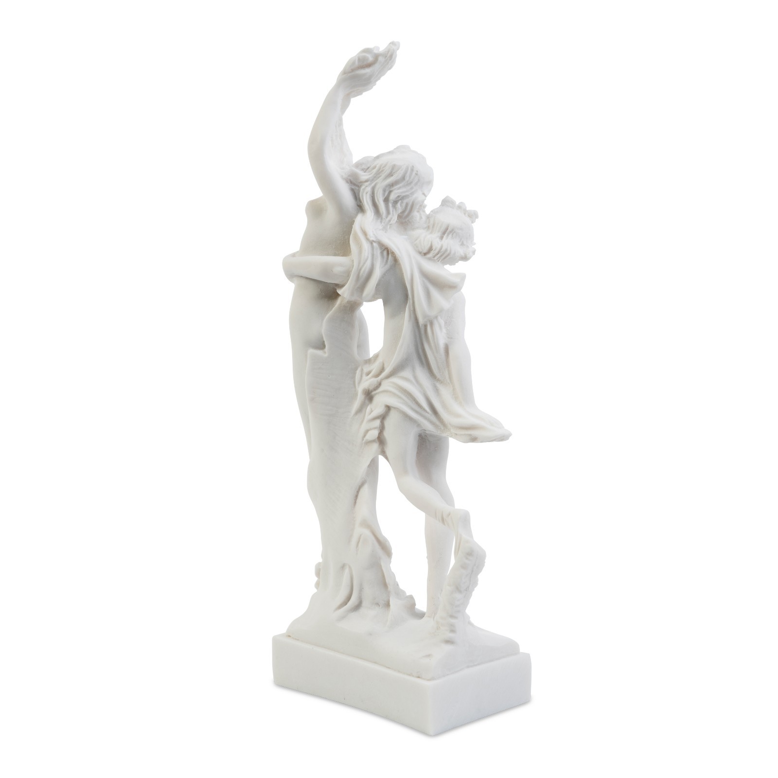 11″ Delphis Alabaster Apollo & Daphne | Greek Myth Sculpture | Handmade Greece