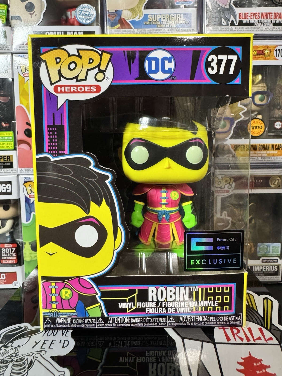 Robin Imperial Black-Light Funko POP! Batman Future City Exclusive 377 *WYSIWYG*