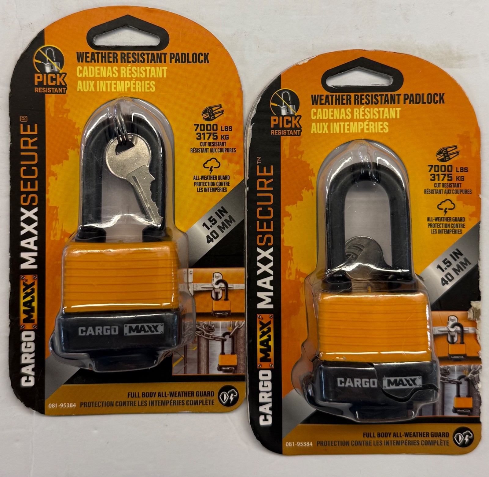 2/$29.99 Cargo Maxx Weather Resistant Padlock (081-95384)