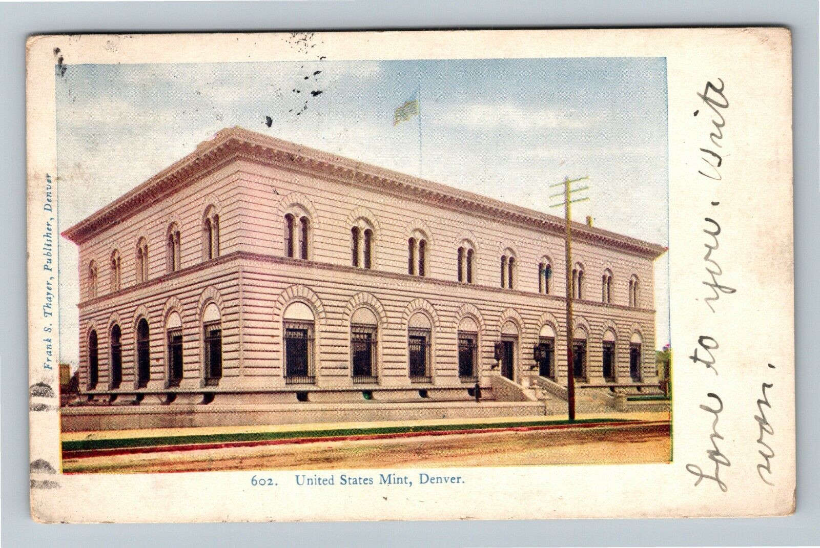 Denver CO-Colorado, United States Mint Vintage Souvenir Postcard