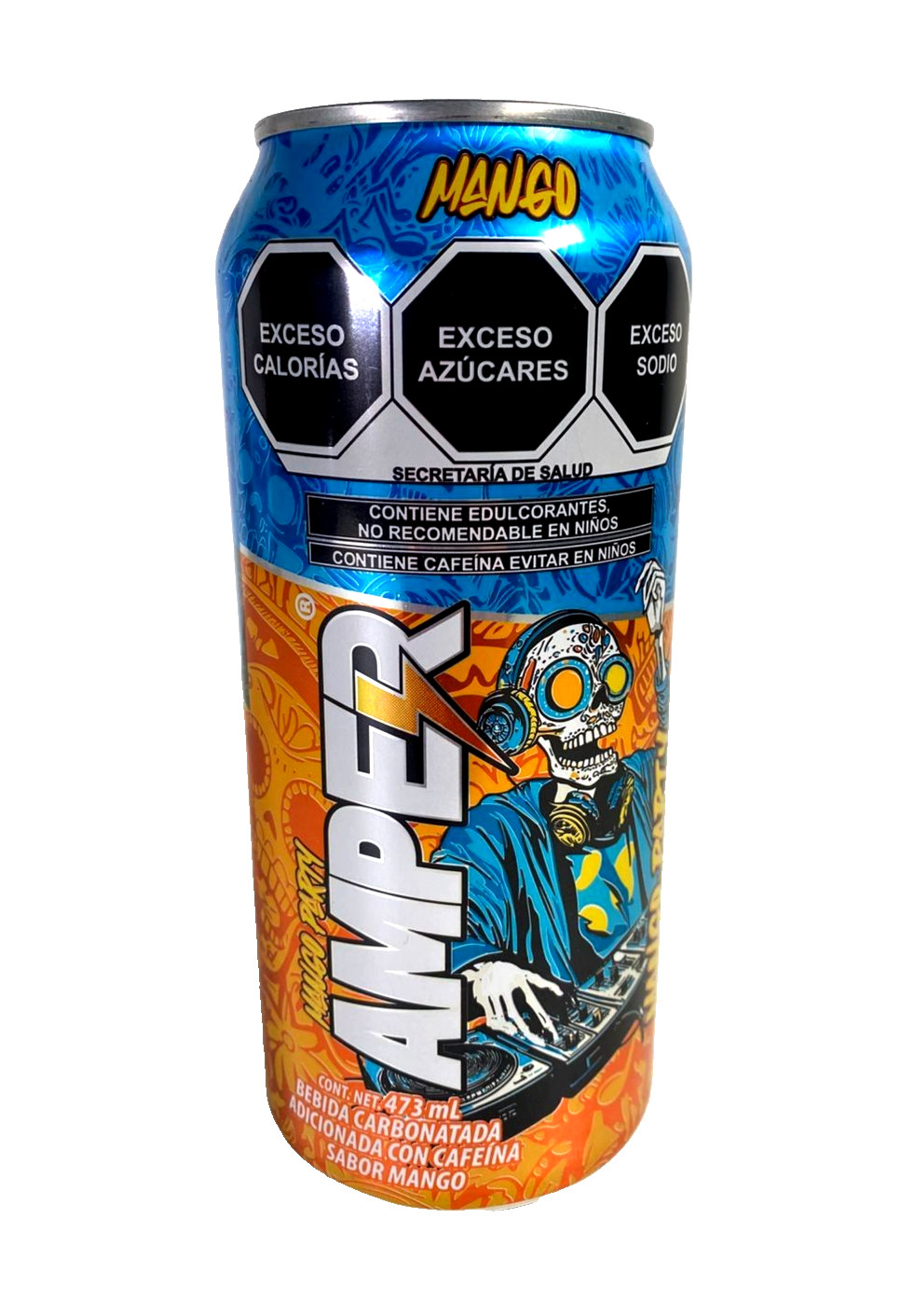 4-Pk Amper Mango Party Energy Drink 473ml/15.99 Fl oz