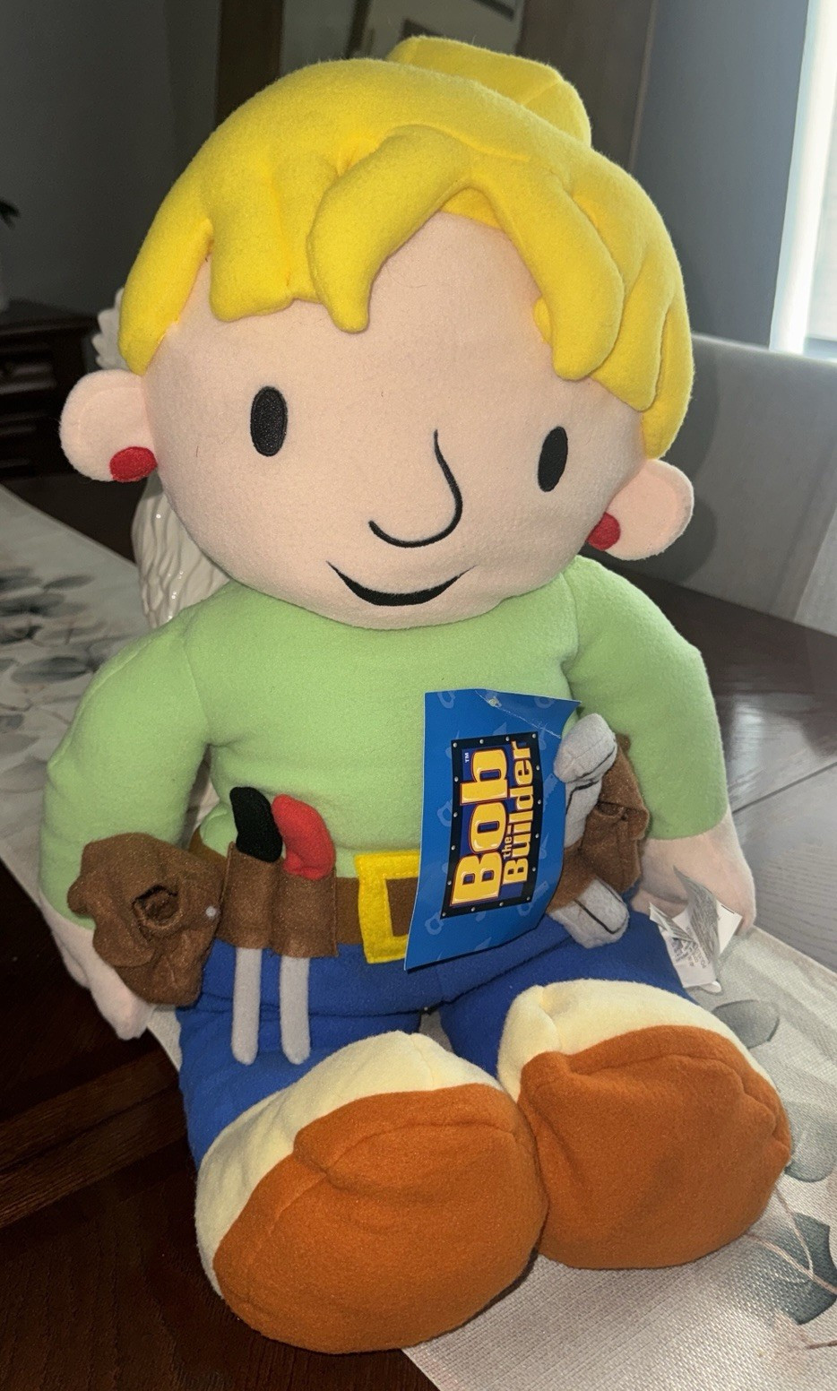 Vintage Bob the Builder WENDY 30 in Washable Cuddle Pillow Plush 2001