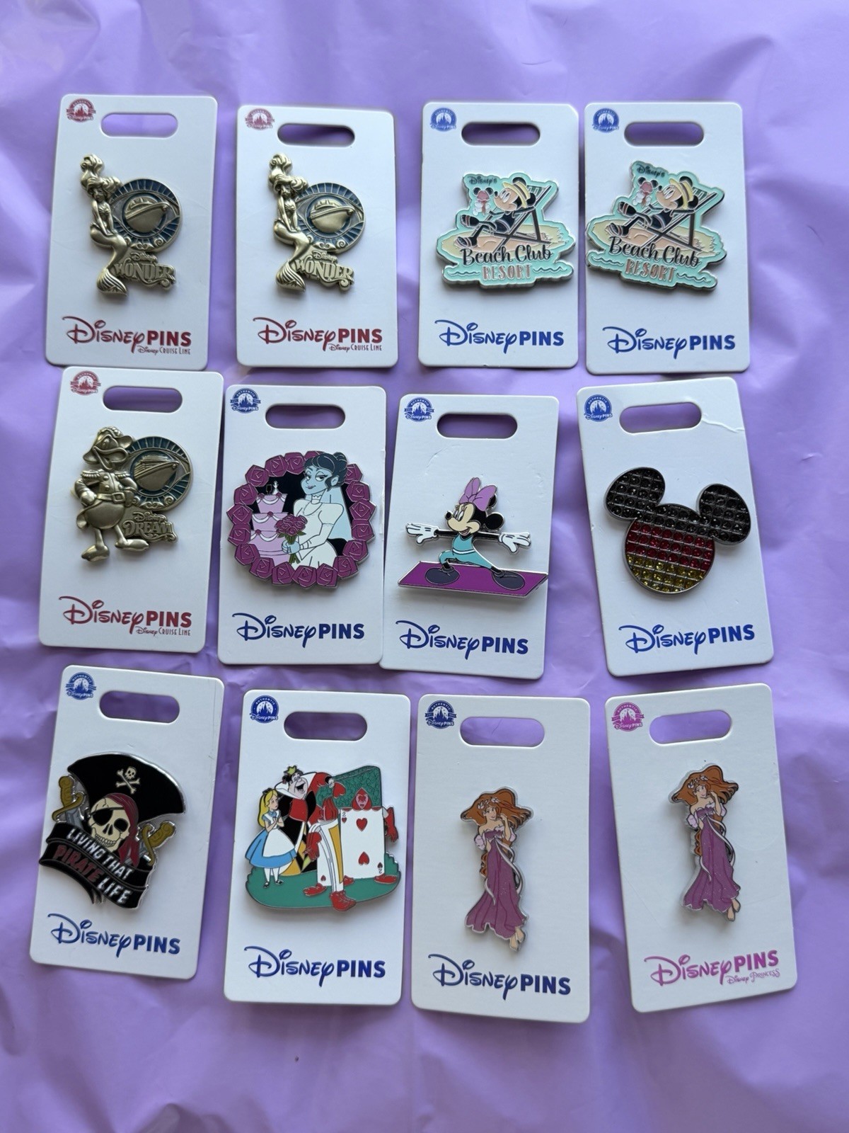 Disney Assorted Pin Trading Lot Of 12 from WDW. Pins as shown