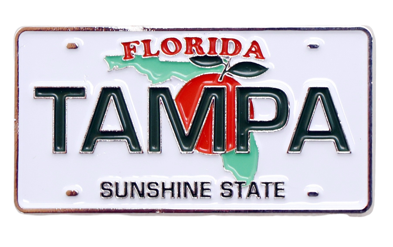 Tampa Florida License Plate Rectangular Metal Magnet 2.25″ X 1.25″