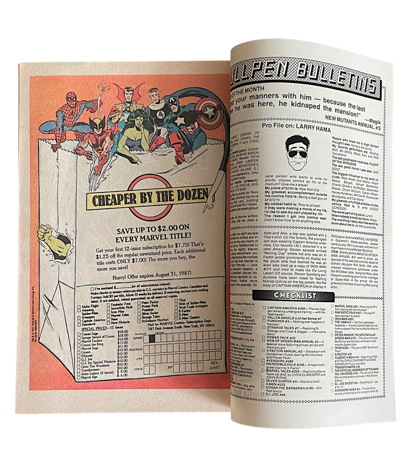 Amazing Spider-Man 293 Marvel 1987