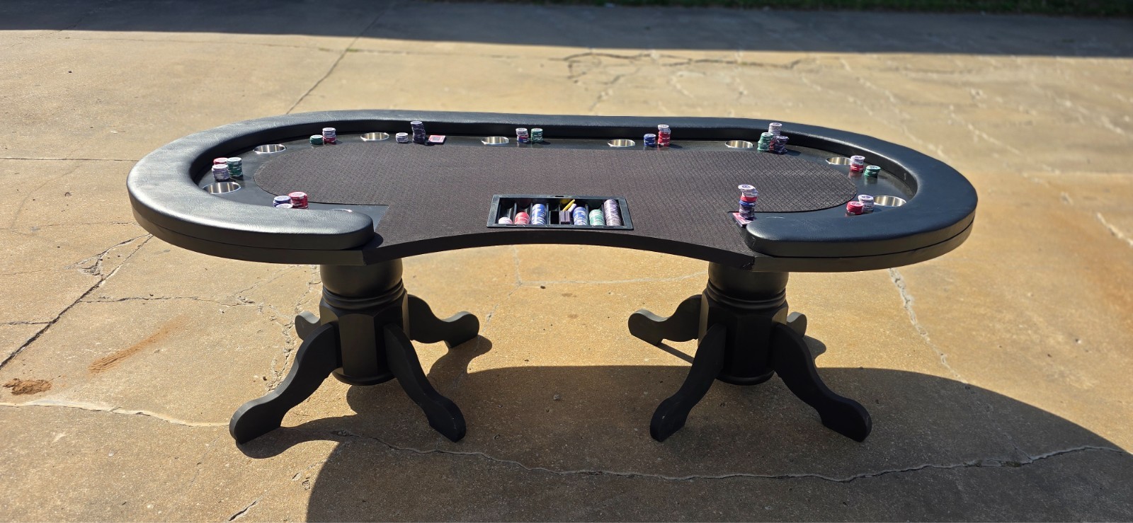 *CLOSE-OUT * 🃏🔥 10-Player Dealer Poker Table – CLEAN SETUP 🔥🃏
