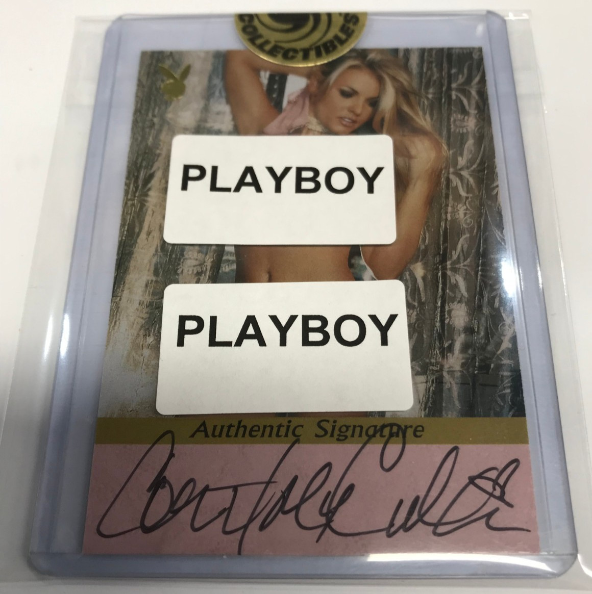 2005 PLAYBOY LINGERIE 100TH ISSUE TRADING CARD AUTOGRAPHED COURNEY CULKIN