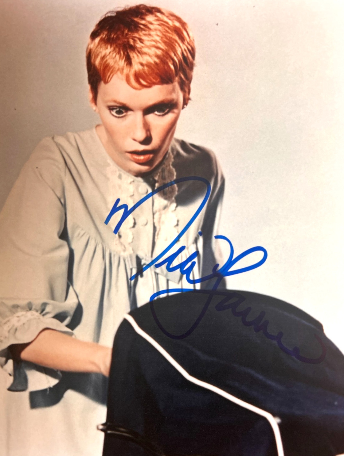 MIA FARROW Signed ROSEMARY’S BABY 8×10″ Authentic Autograph w/ COA Certificate