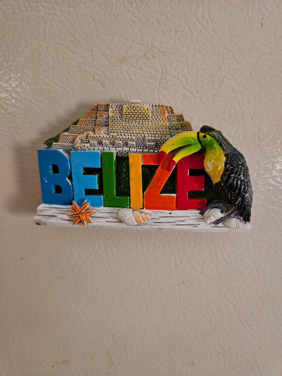 Belizean souvenir fridge magnets