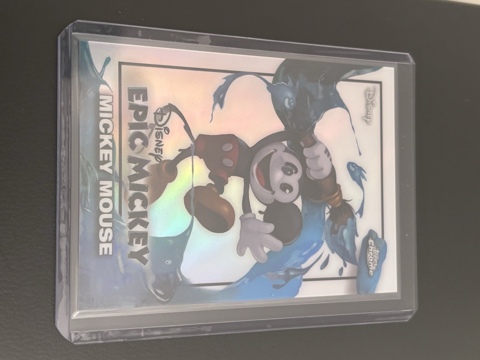 Topps Chrome Disney Epic Mickey Mickey Mouse/Steamboat Willie 2-Card Lot EM-1