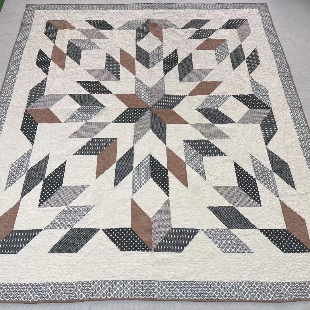 Smoky Quartz Patchwork Queen Size Finished QUILT