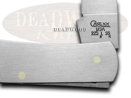 Case xx Executive Lockback Knife Brushed Stainless Steel Stainless Pocket 00041