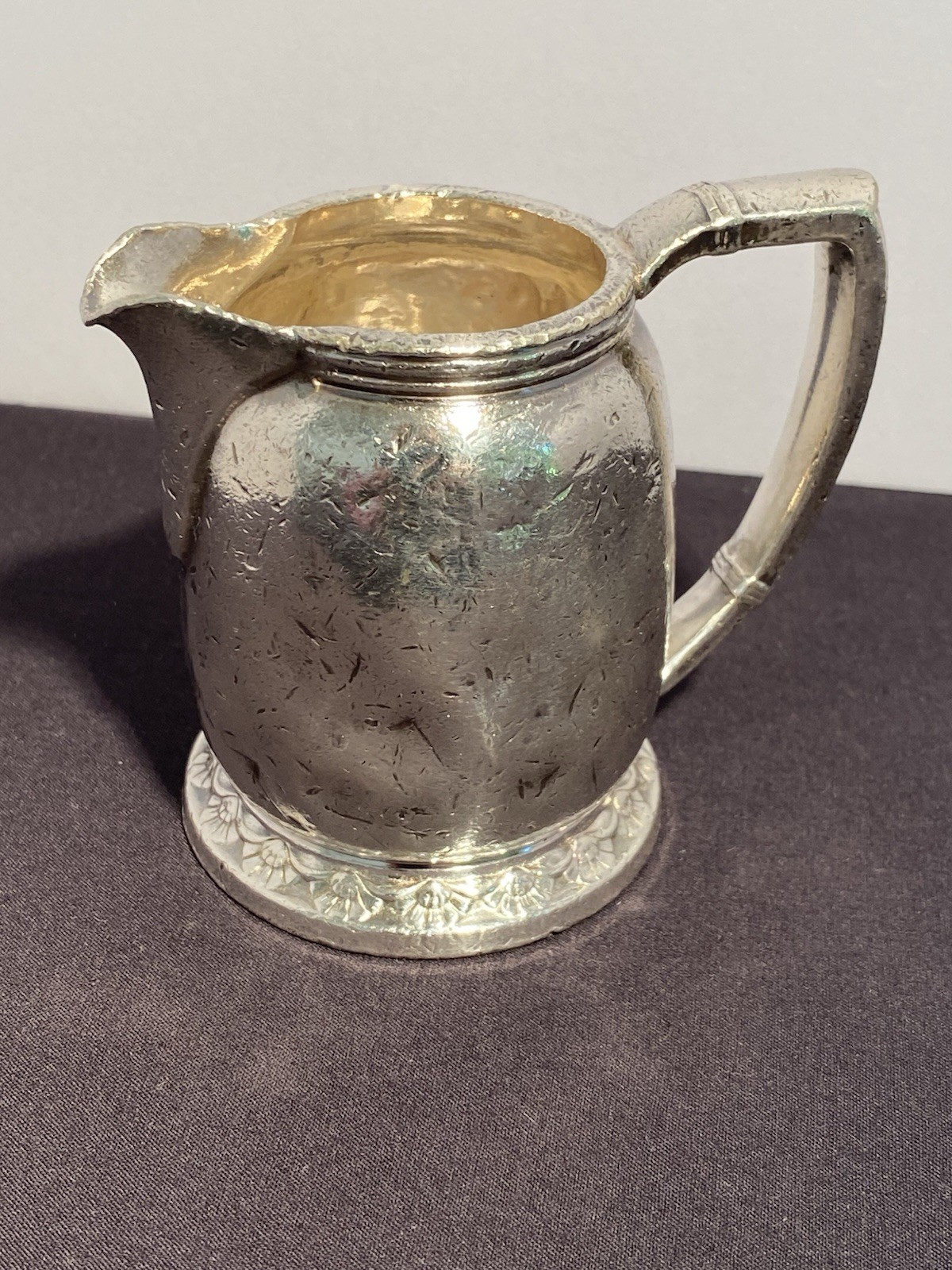 SS United States Silver Soldered Creamer 4oz