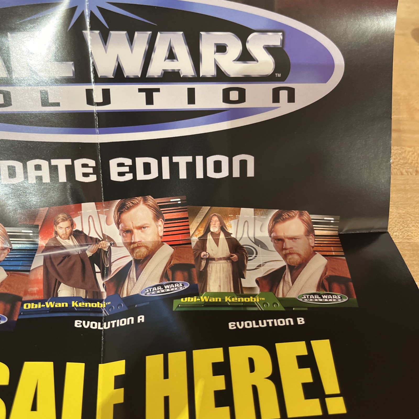 2006 Topps Star Wars Evolution Update Edition Box Topper Poster 10 1/2 X 17 New
