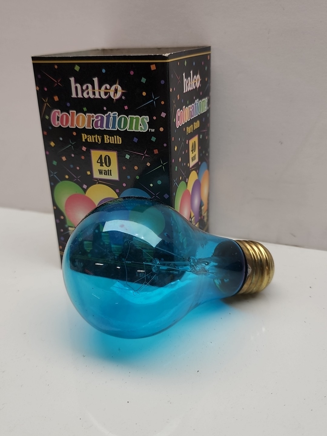 Transparent Blue Halco Colorations Light Bulb 40W 130V Christmas E26 101151 👍