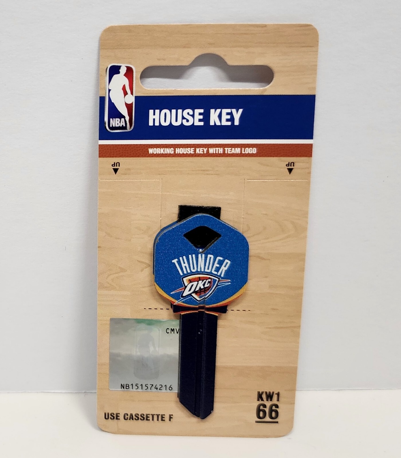Oklahoma City Thunder House Key Blank Basketball Fan Stocking Stuffer