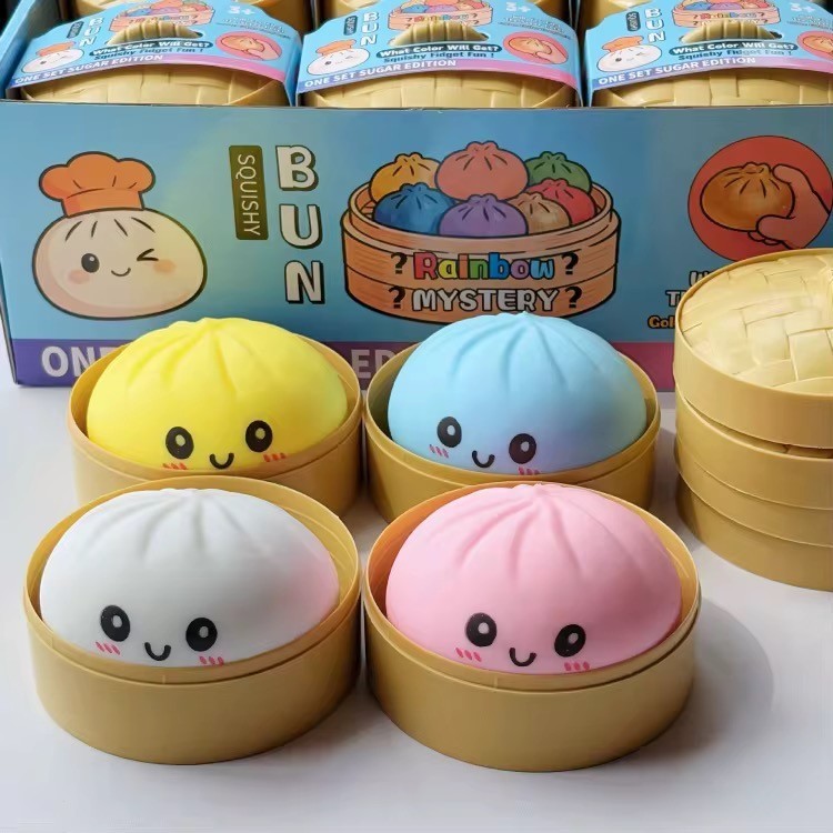 Dumpling Squishy Mystery Blind Pack – Soft Bun Stress Toy Random Surprise