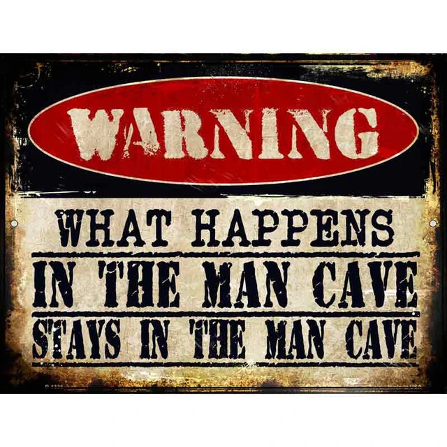 In The Man Cave Parking Sign 4.5″x 6″ for Home Wall Door Garage Novelty Decor