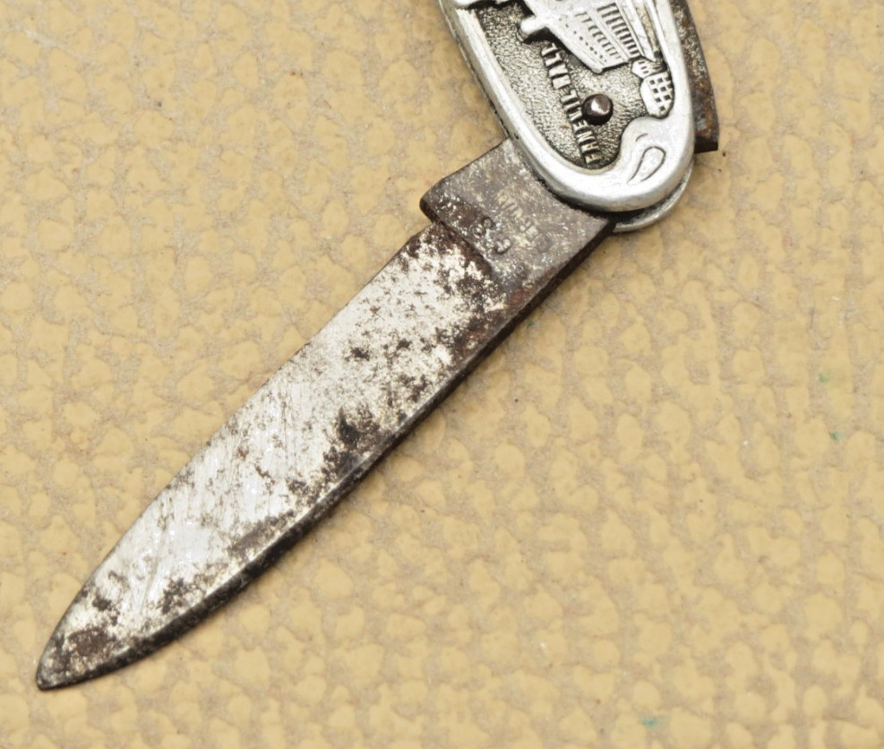 Antique Solingen Made Cigar Pattern Penknife Sculpted Metal – BOSTON MA SOUVENIR