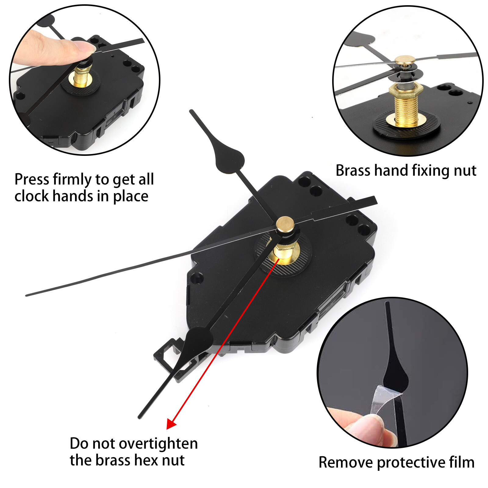 Quartz Wall Clock Pendulum Swing Movement Mechanism DIY Kit Silent Repair Parts