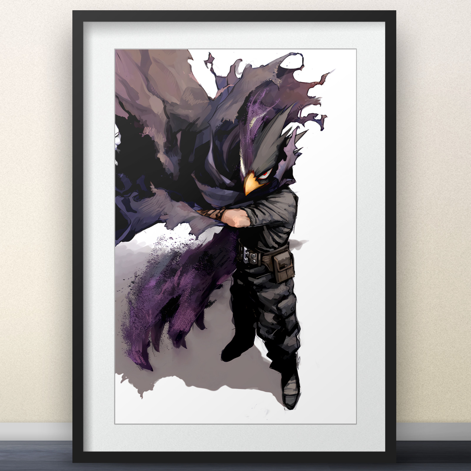 Tokoyami Art by Horikoshi – 11×17″ Print – My Hero Academia