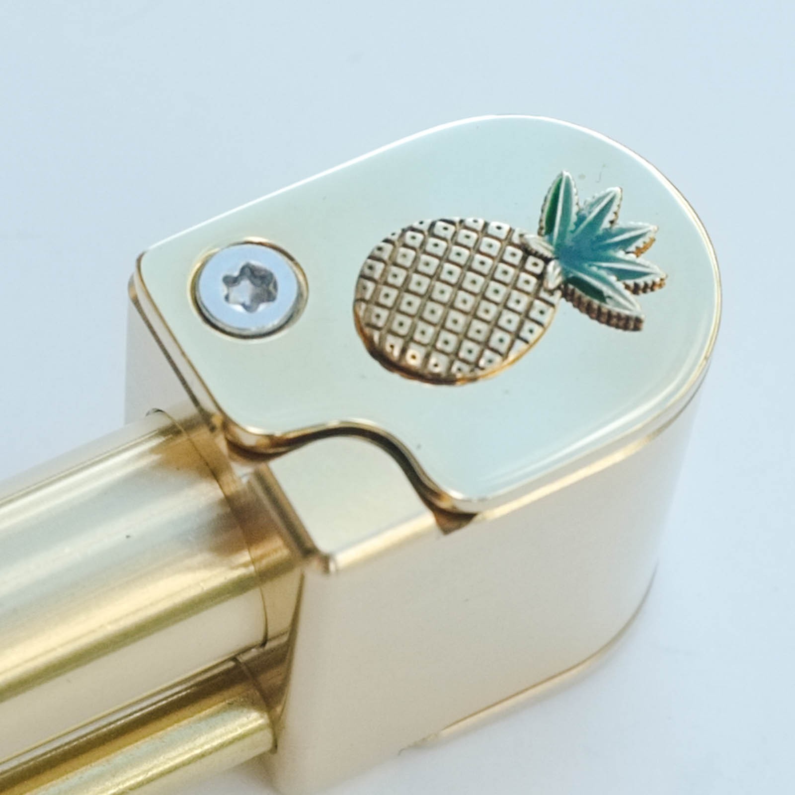 Pineapple Express Shaka Pipe Unique Brass All-in-One Stash & Poker Made in USA