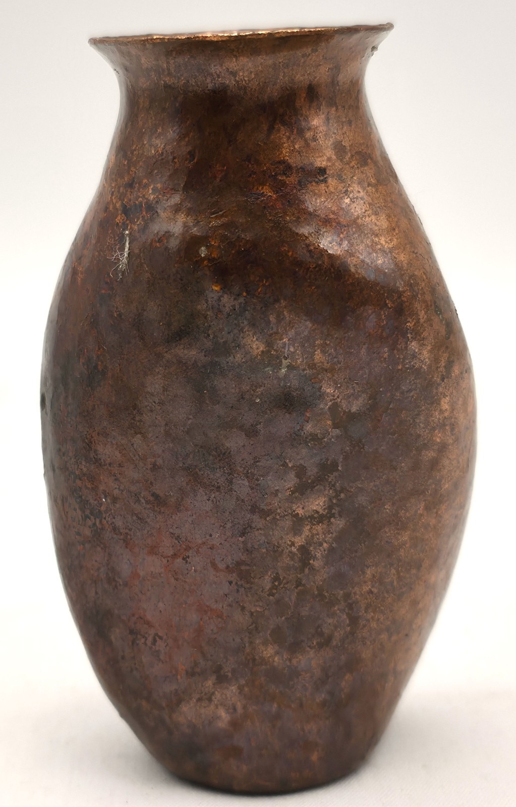 Small Hand Hammered Copper Vase Asymmetrical from Santa Clara del Cobre ~ Video