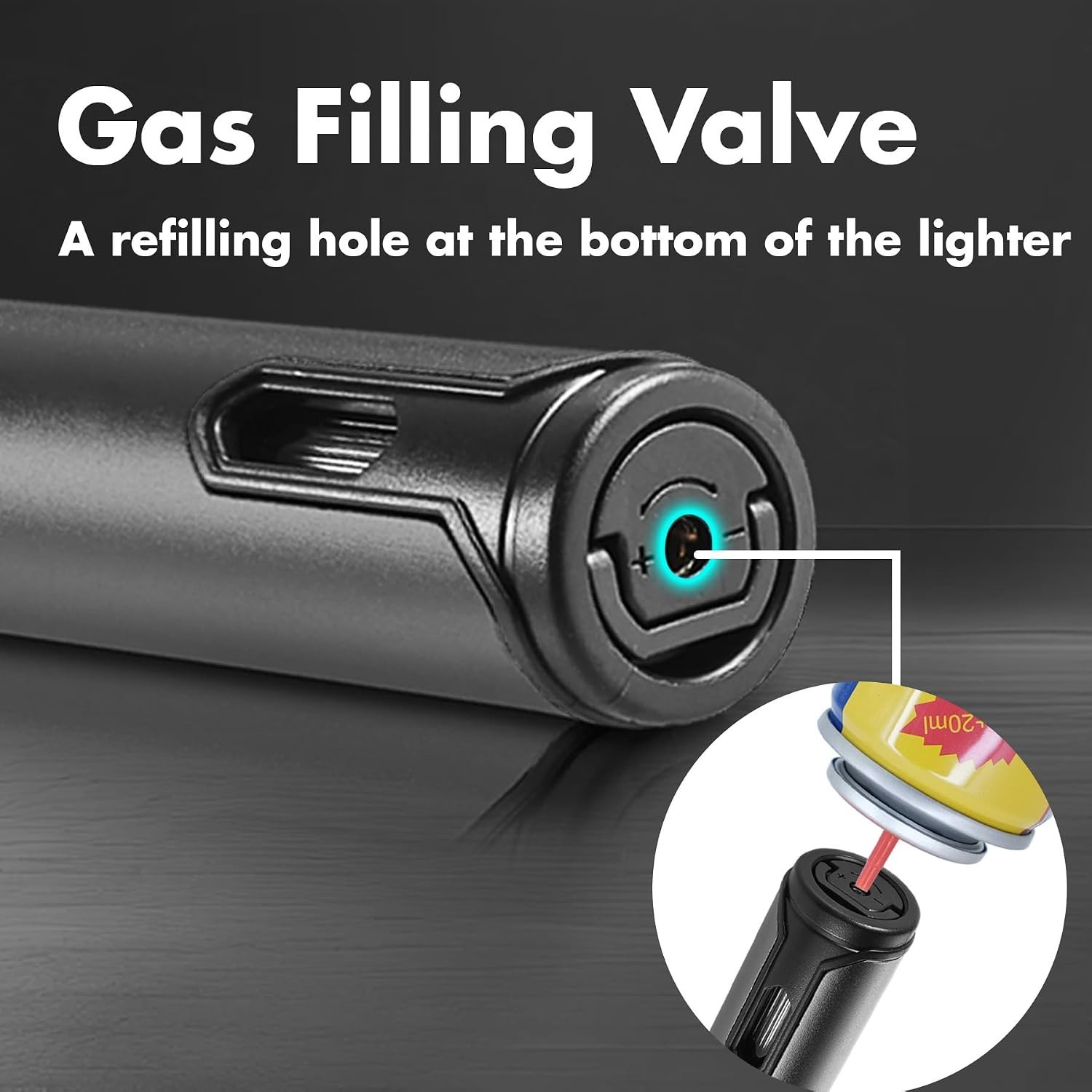 2 Pack Butane Torch Lighter Refillable Jet Flame BBQ Lighter