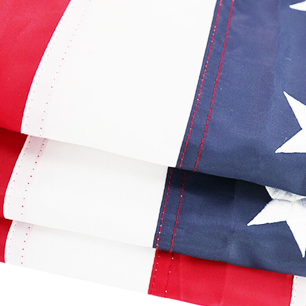 3×5 ft US American Flag Heavy Duty Embroidered Stars Sewn Stripes Grommets Nylon