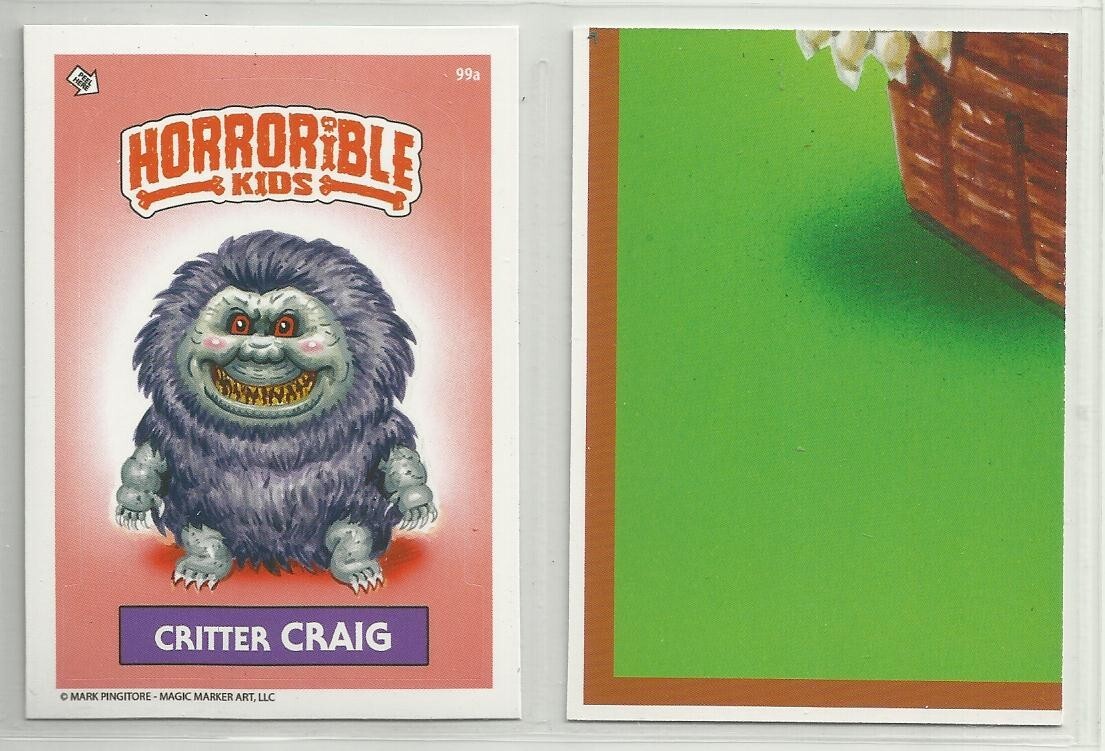 Horrorible Kids: Series 5 (Magic Marker) GPK “Parody Sticker” #99a CRITTER CRAIG