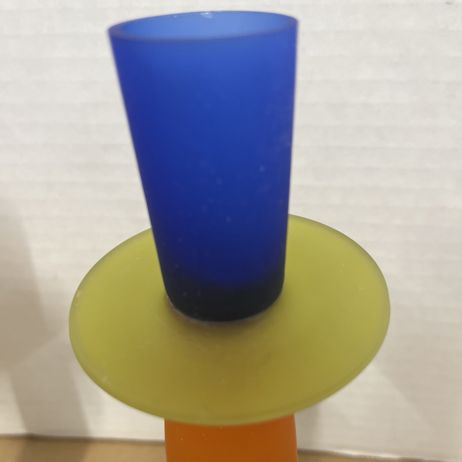 Art Decor Multi Colored Candlesticks, Approximately 9 Inches Tall