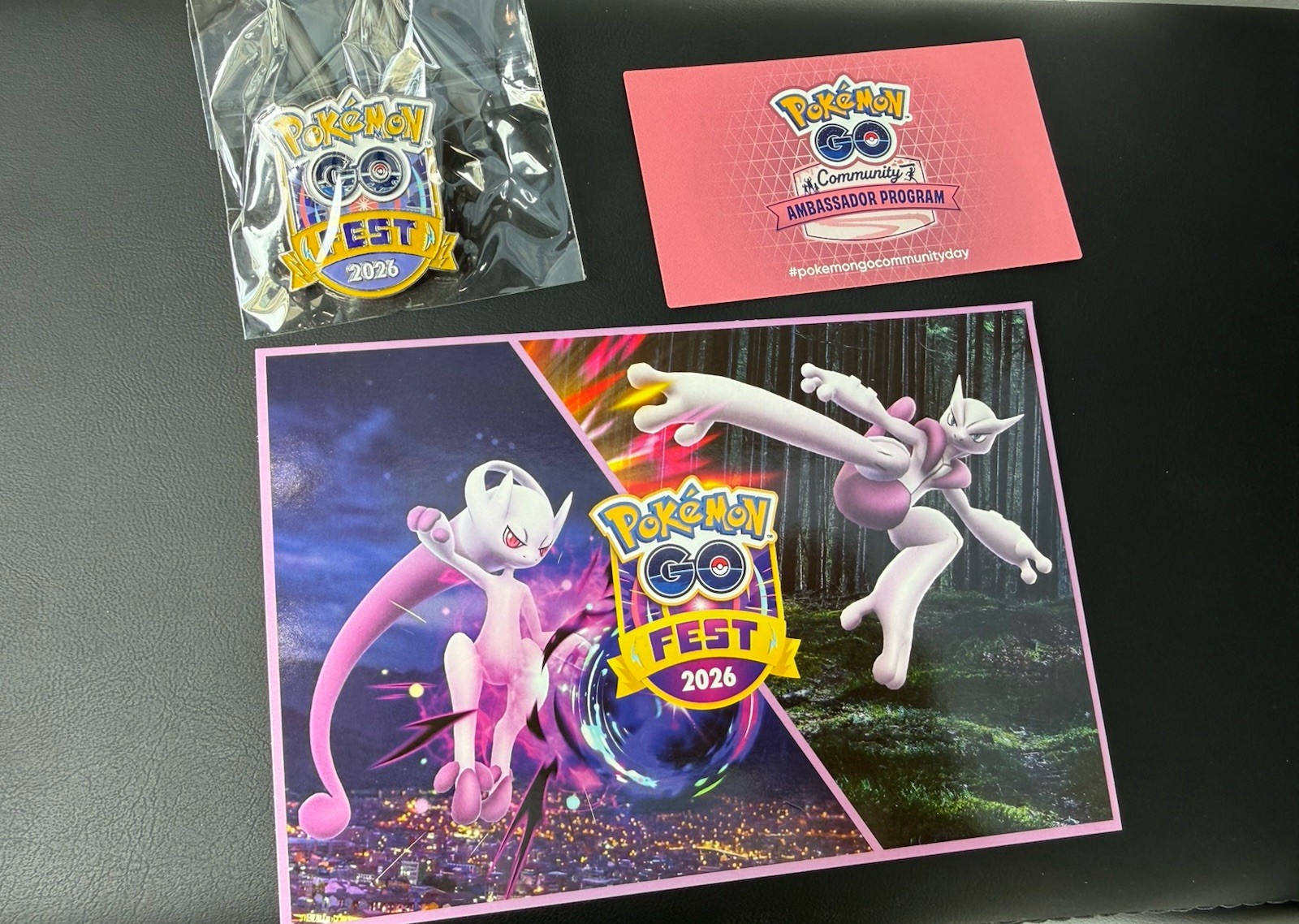 Pokémon Go Fest NYC 2026 Pin With Postcard And Redemption Code