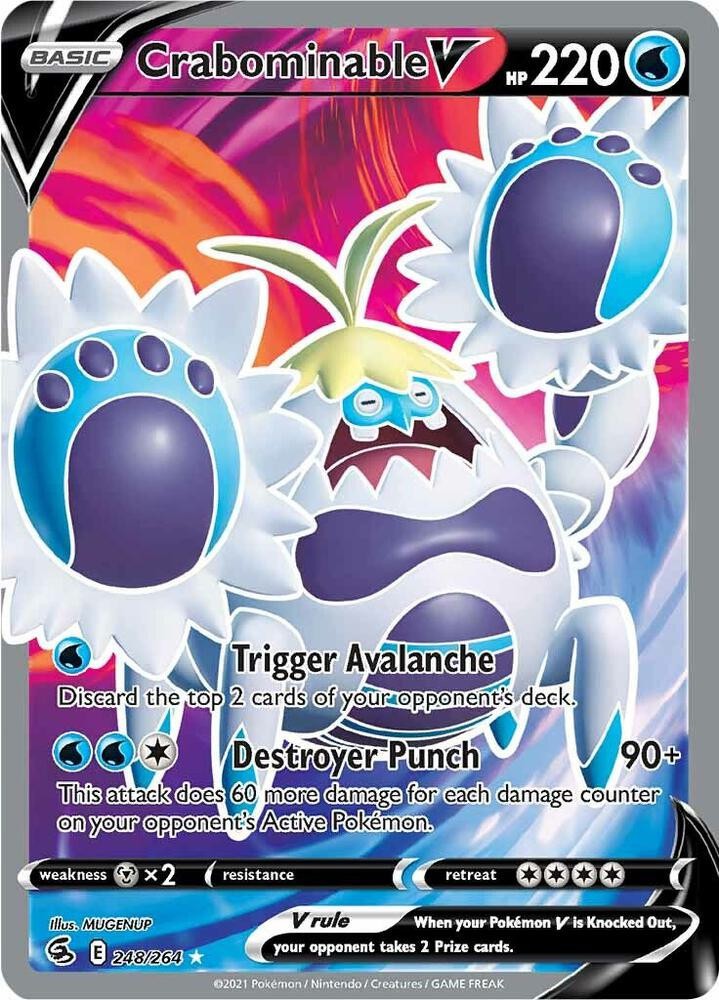 Crabominable V (Full Art) MP #248 SWSH08: Fusion Strike PKM