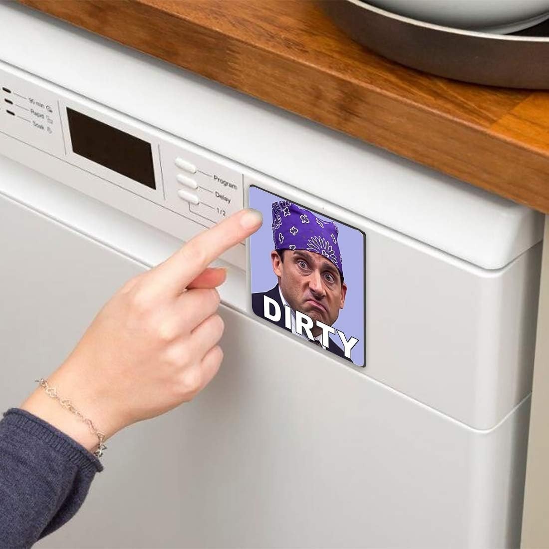 Universal Clean Dirty Dishwasher Magnet – 4x4in Dual-Sided Design for Kitchens