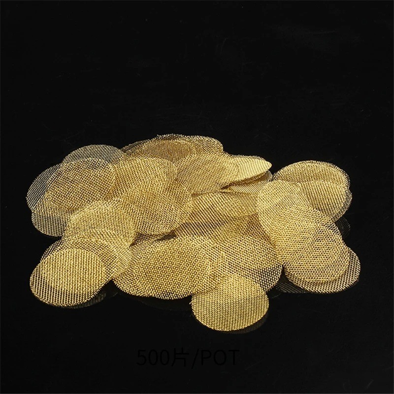 200Pcs Brass Pipe Screens 3/4″ Heavy Duty High-Quality Round Filter Mesh Gold US