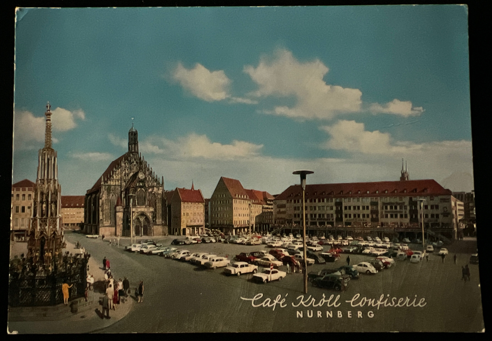 Vintage Postcard Café Kröll Confiserie Nurnberg Germany Unposted