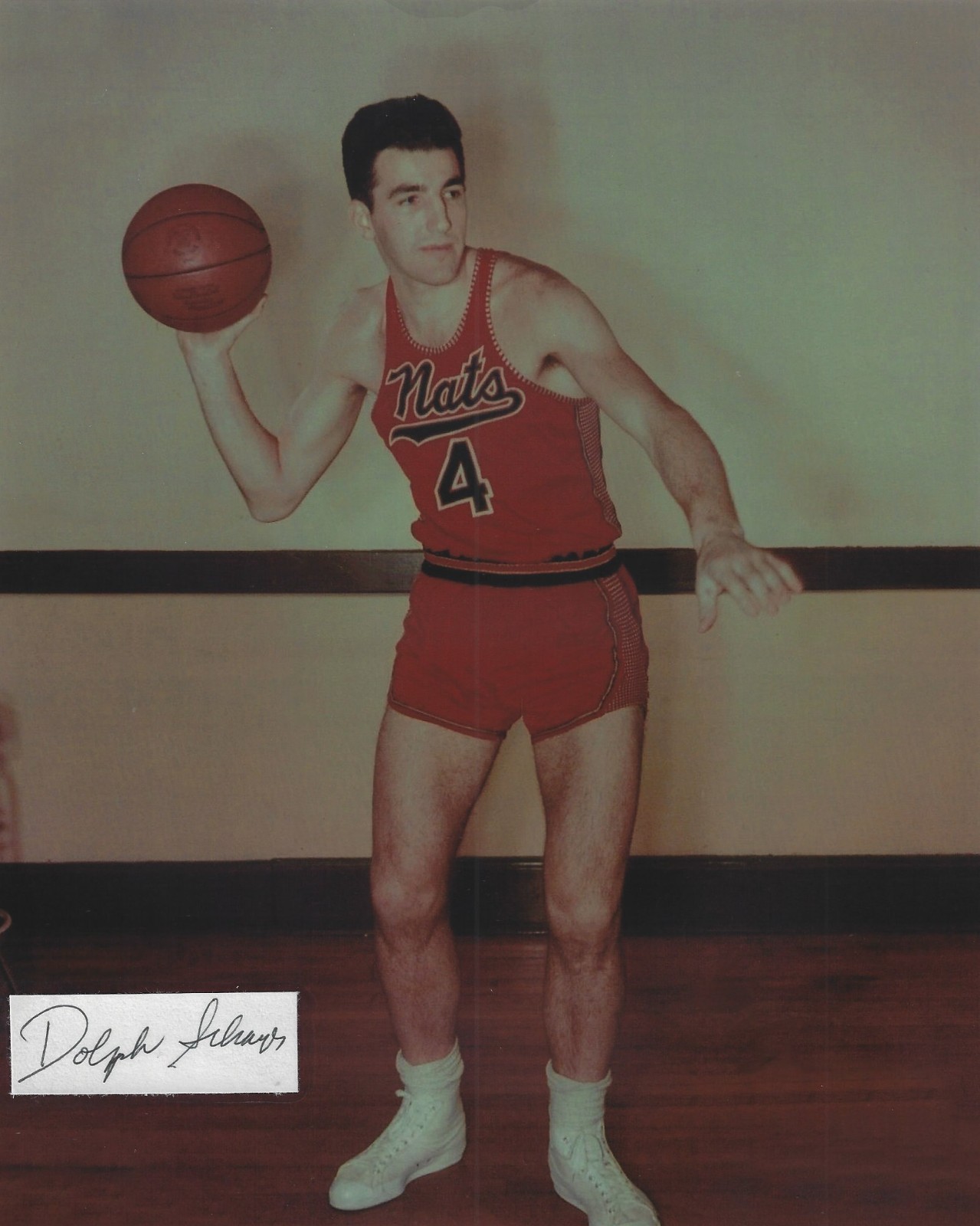Dolph Schayes Autographed Signed 8×10 Photo – NBA Nationals 76ers – HOF – w/COA