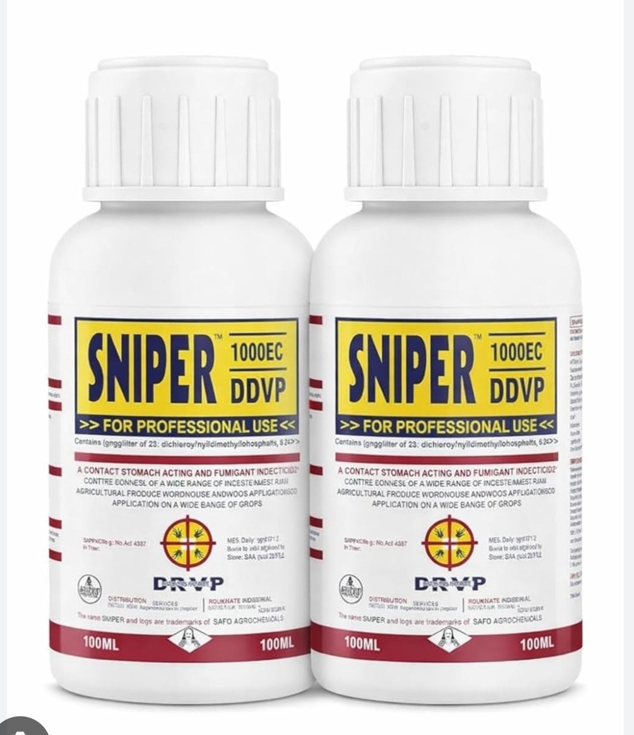 Sniper 1000EC Insecticide – 23% DDVP – 100ml Bottle
