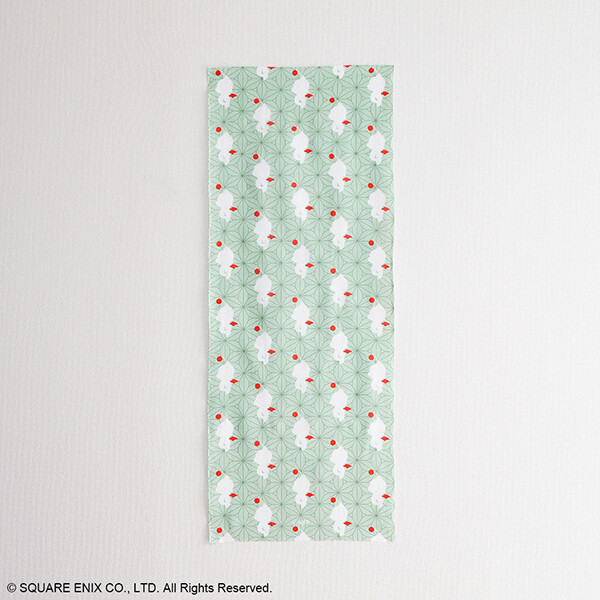 Square Enix FINAL FANTASY Wazakka Japanese-Style Tenugui Hand Towel Moogle Green