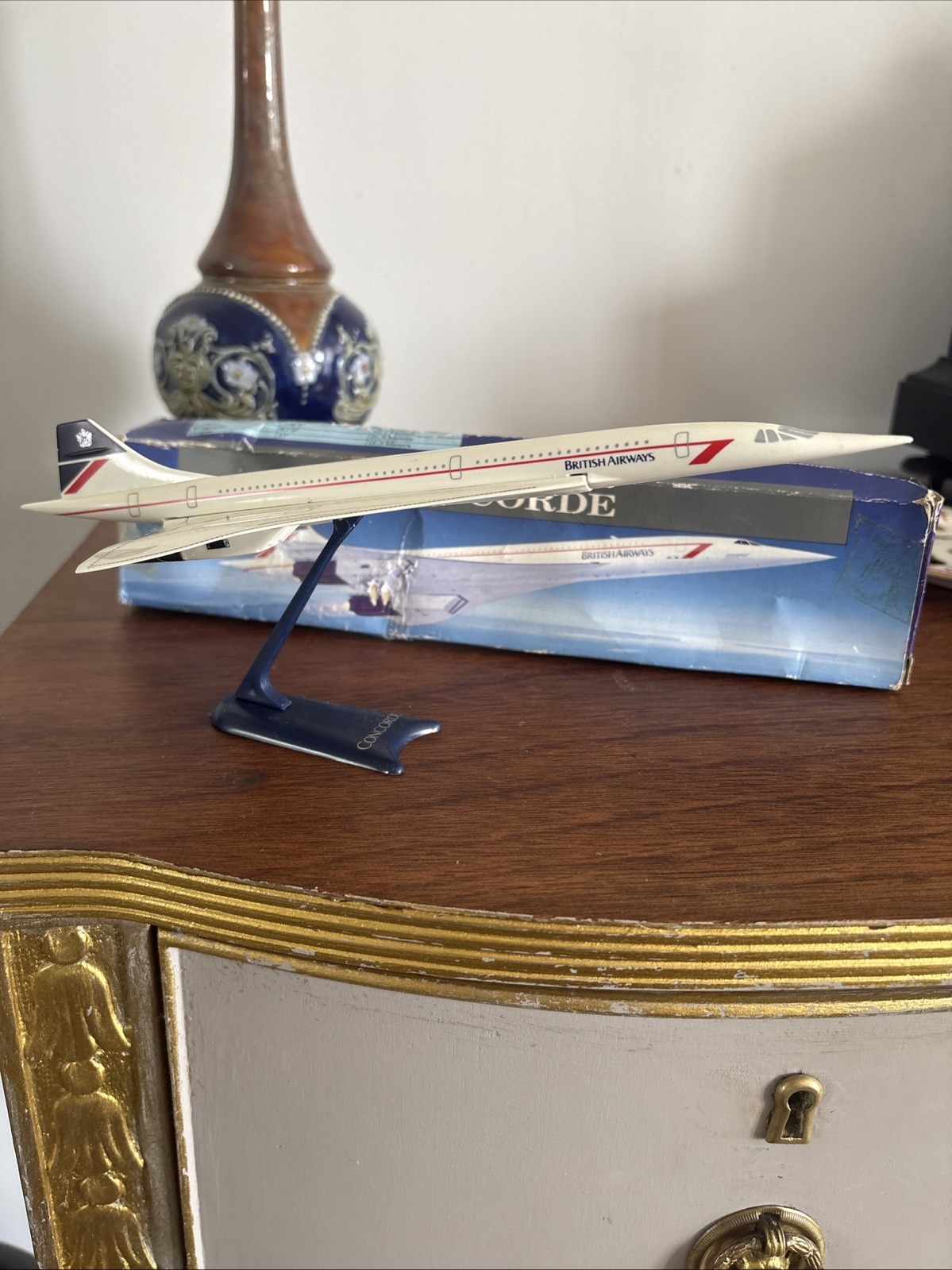 British Airways Concorde Vintage Boxed 1:250 Scale Model Aircraft Rare Item