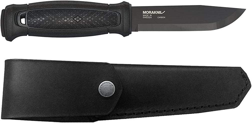 Morakniv Garberg Black Carbon Steel Fixed Blade Knife 4.3″ Full Tang Survival