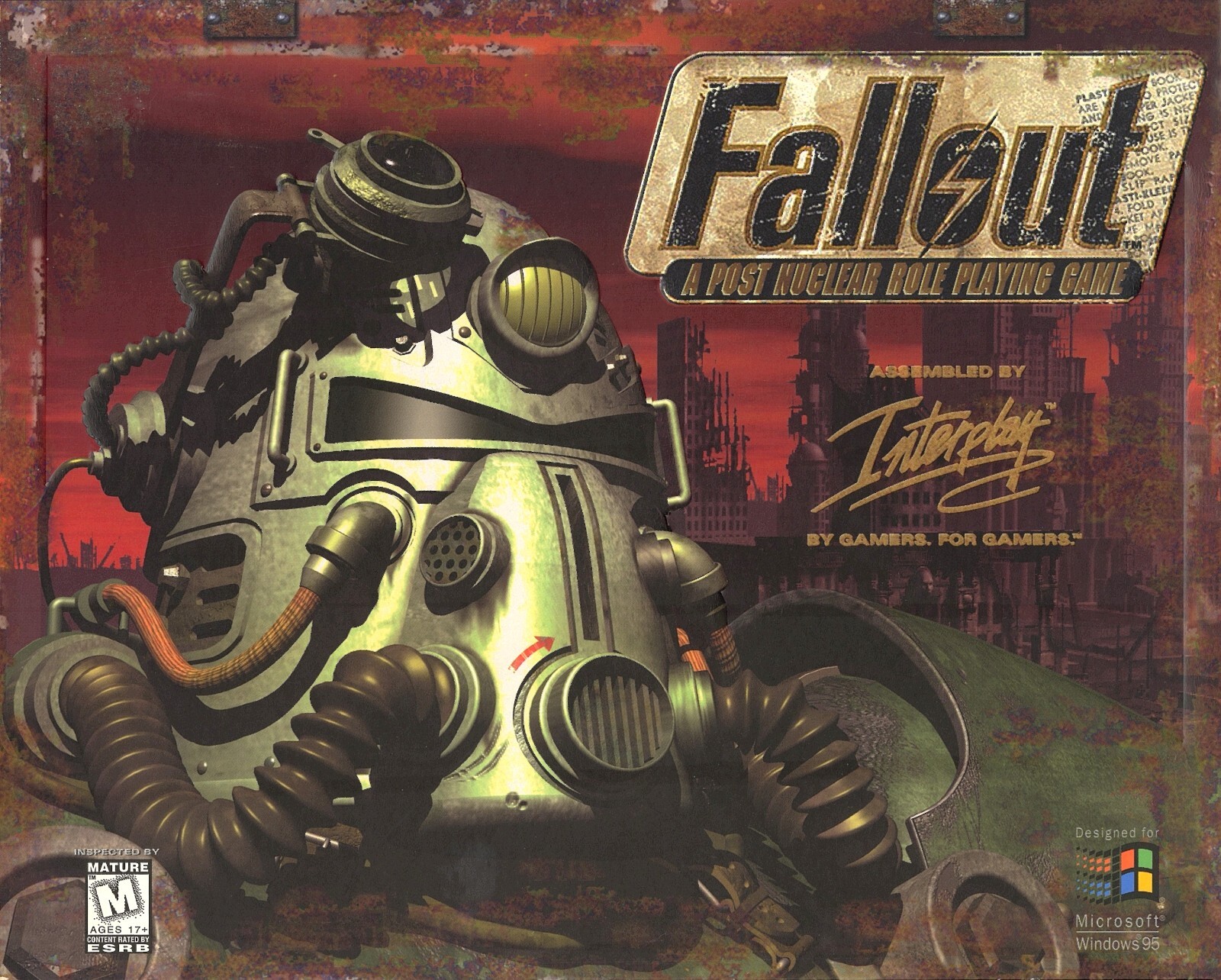Original Fallout 1 Classic 1997 PC Game Big Box Wall Art Print Poster 13″ x 18″