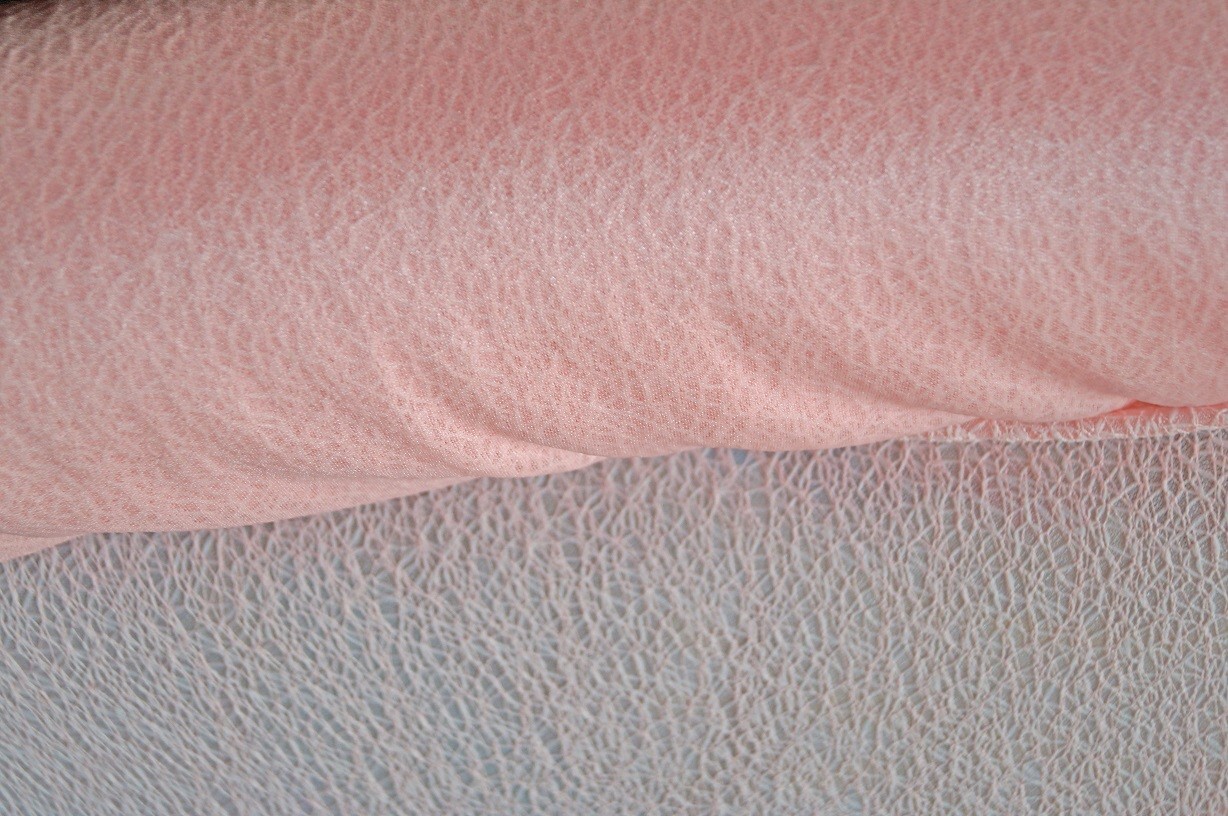 Mari Dago 500cm Stretchy Chiffon Thread 2 Layer Fabric Pink 5m , 5 Metres