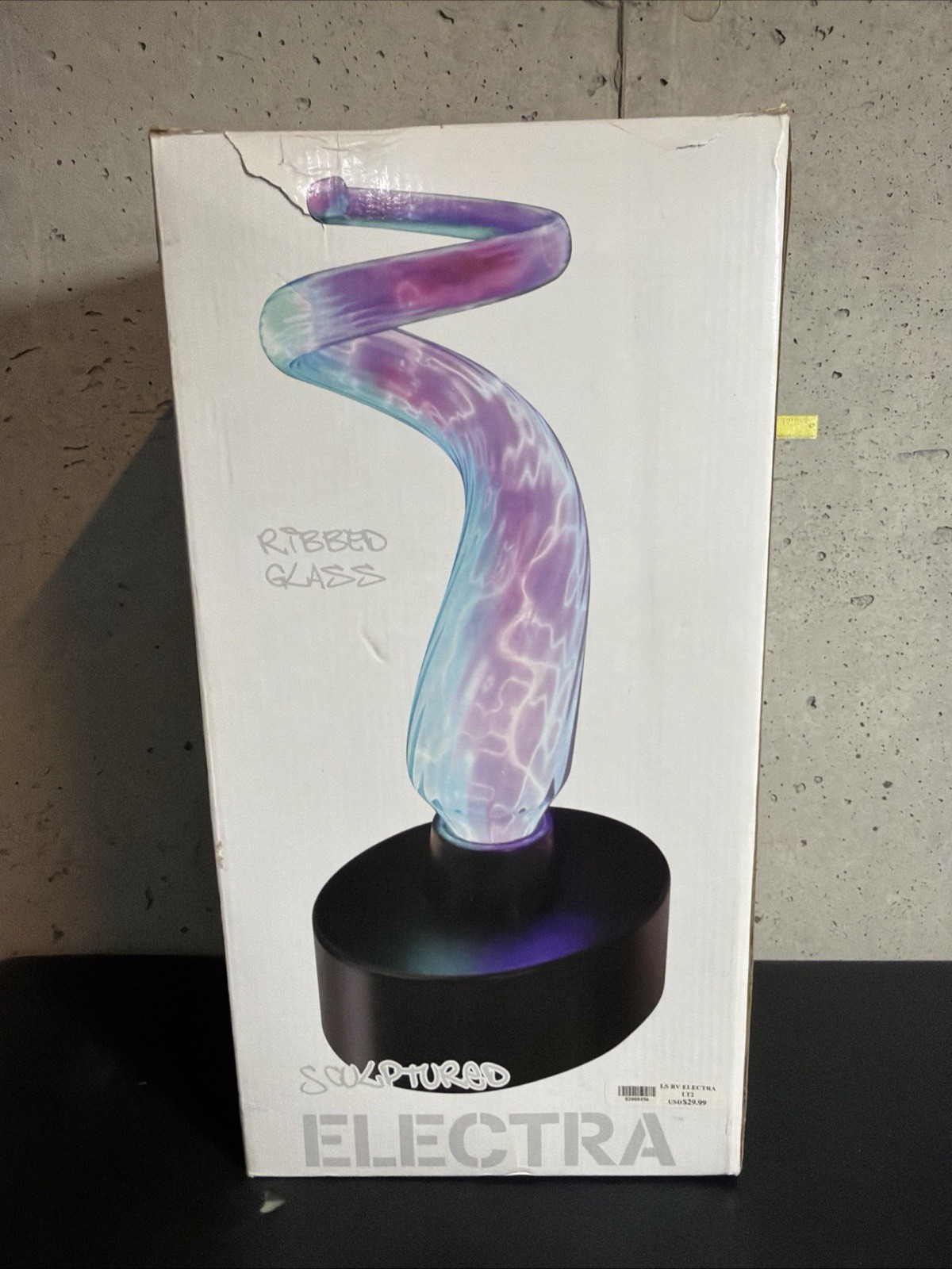 RARE Multi-Color Lumisource Electra Spiral Sculpture Plasma Motion Lamp Light