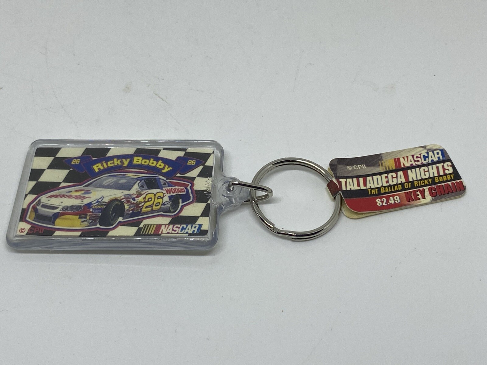 Ricky Bobby NASCAR Talladega Nights Keychain You Cant Have Two Number Ones!