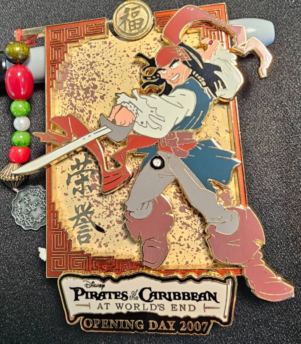 Pirates of the Caribbean Jack Sparrow JUMBO LE 1000 Disney Pin Opening Day